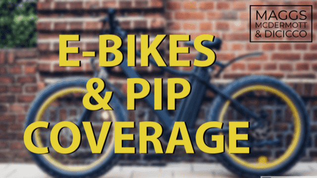 E-Bikes & PIP Coverage